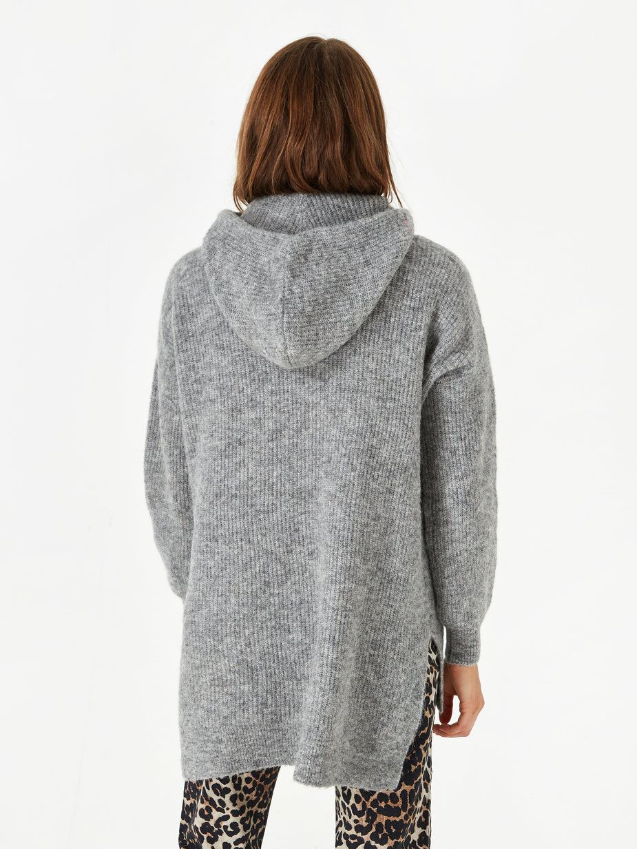 Ganni Ganni Soft Wool Knit Hoodie - Paloma Melange - Other