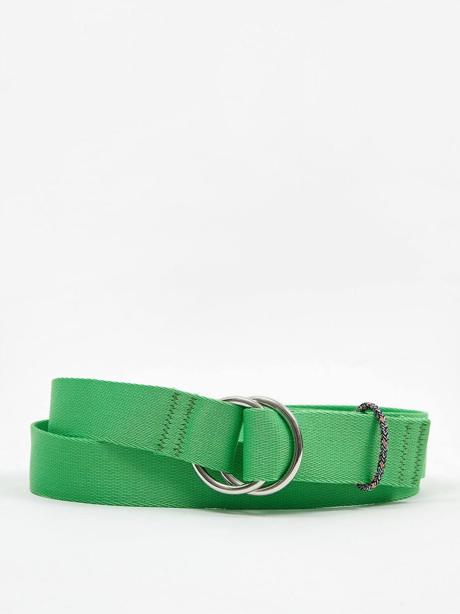 Ganni Ganni Webbing Belt - Island Green - Green