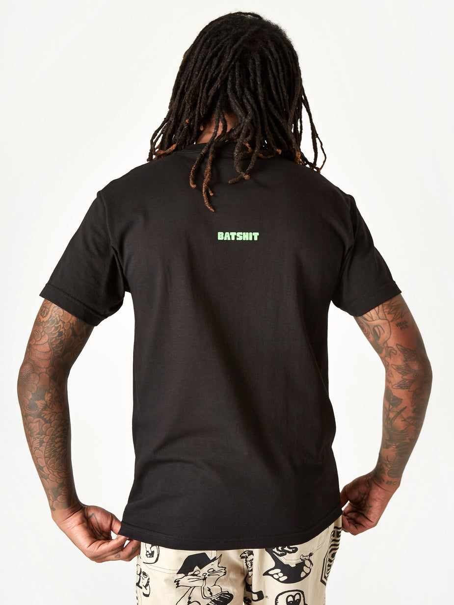 Gasius Gasius Bat Shit Cray Shortsleeve T-Shirt - Black - Black