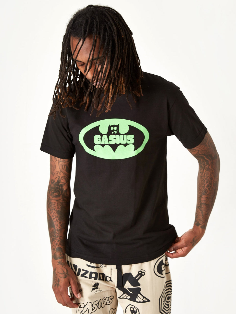 Gasius Gasius Bat Shit Cray Shortsleeve T-Shirt - Black - Black