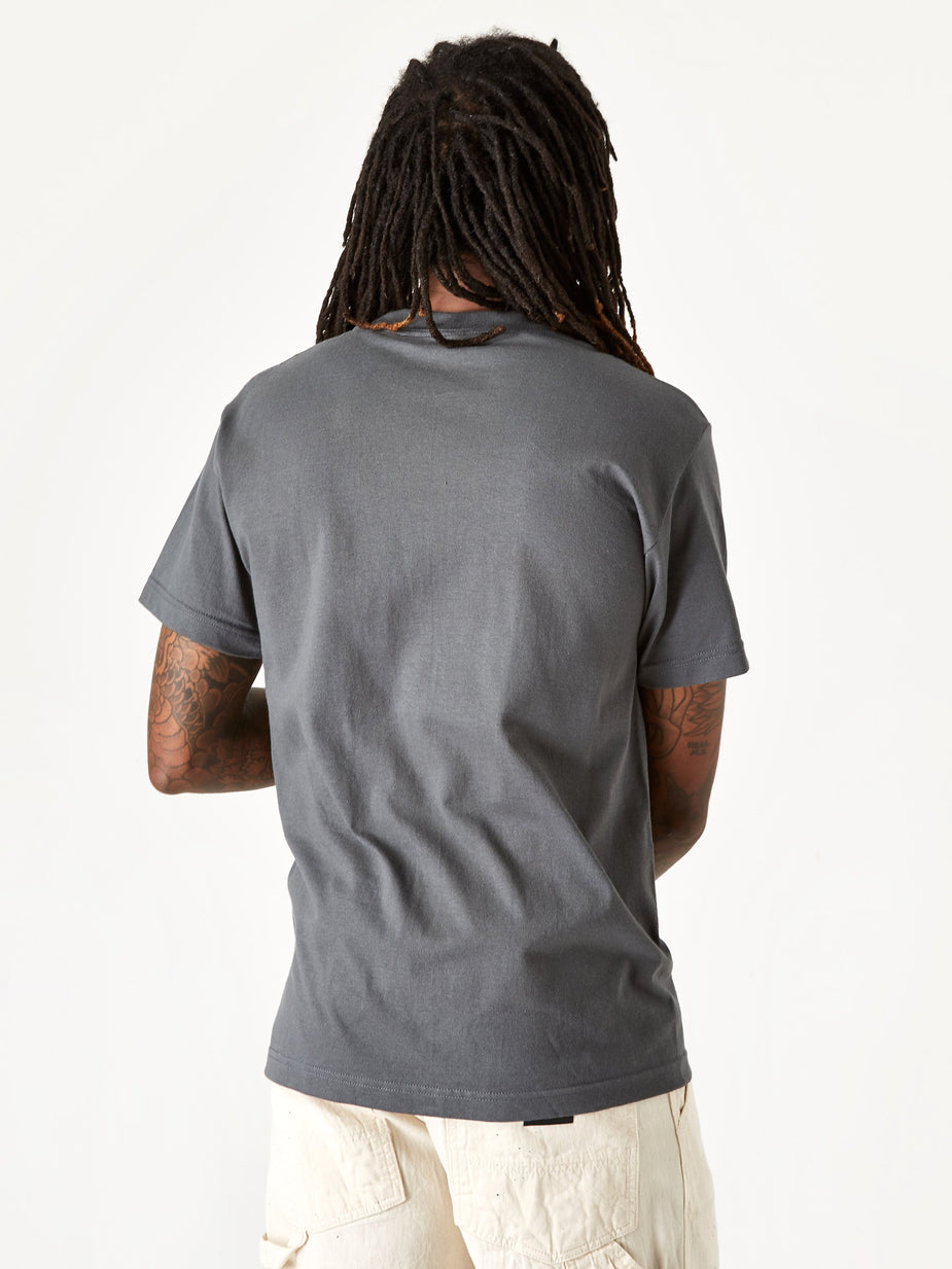 Gasius Gasius Eggy Shortsleeve T-Shirt - Charcoal - Grey