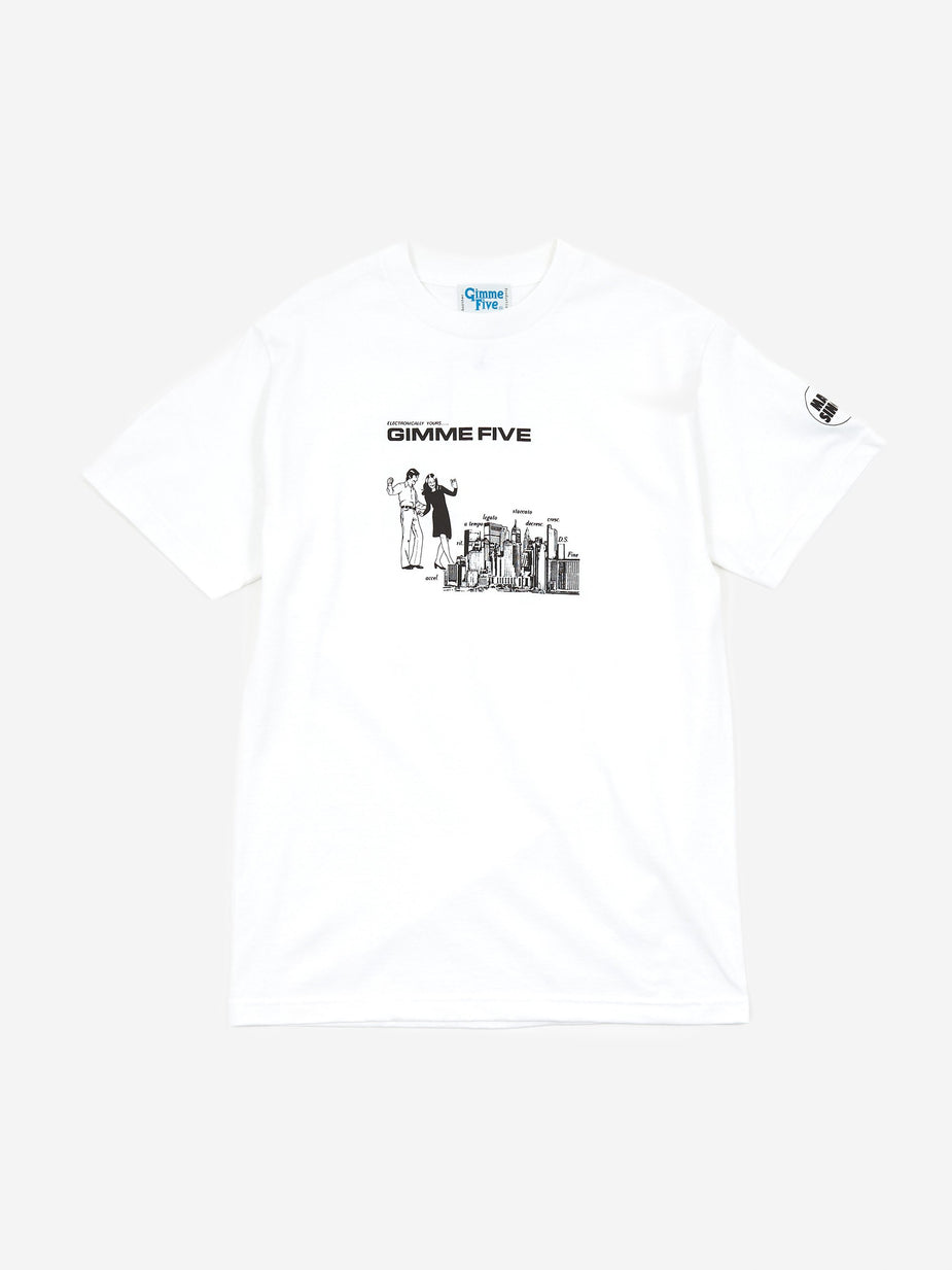 Gimme 5 GIMME 5 Boiled Shortsleeve T-Shirt - White/Black - Black