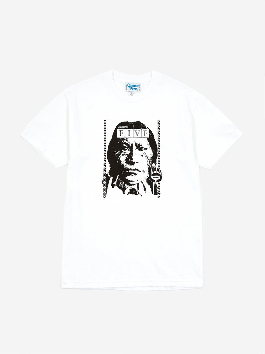 Gimme 5 GIMME 5 Cult Shortsleeve T-Shirt - White/Black - Black