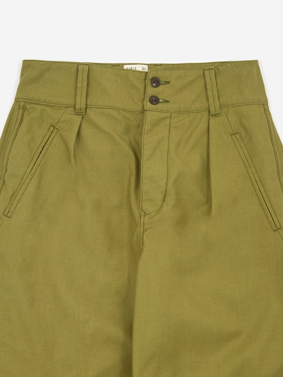 Girls Of Dust Girls Of Dust Field Chino Forest Camo - Olive - Green