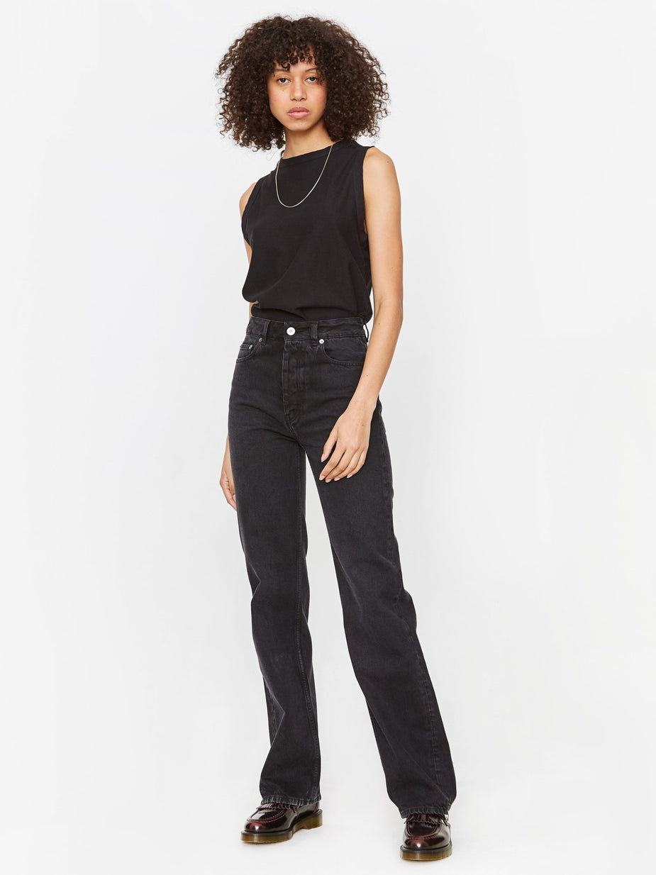 Girls Of Dust Girls Of Dust Johnny Top Light Slub - Black - Black