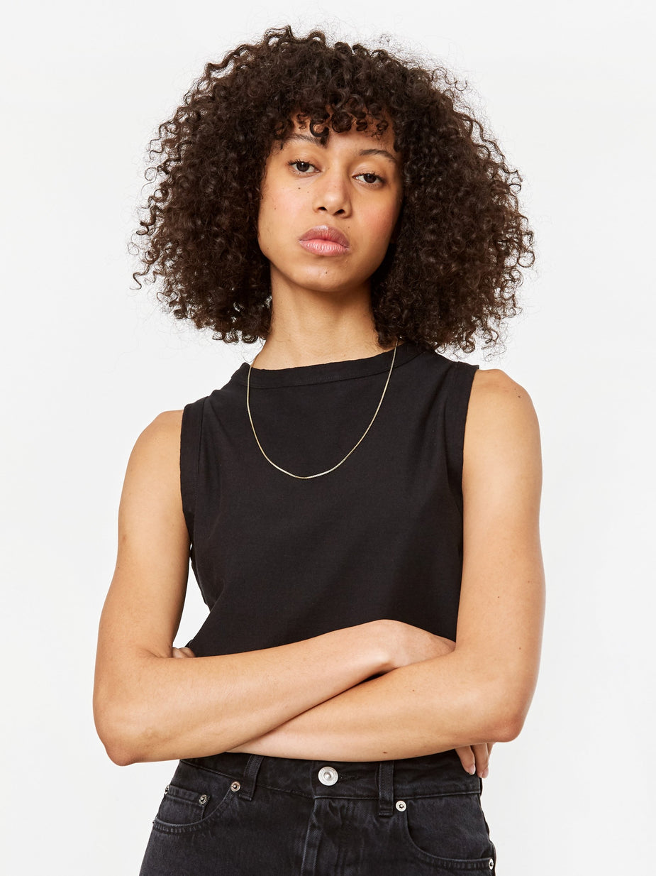 Girls Of Dust Girls Of Dust Johnny Top Light Slub - Black - Black