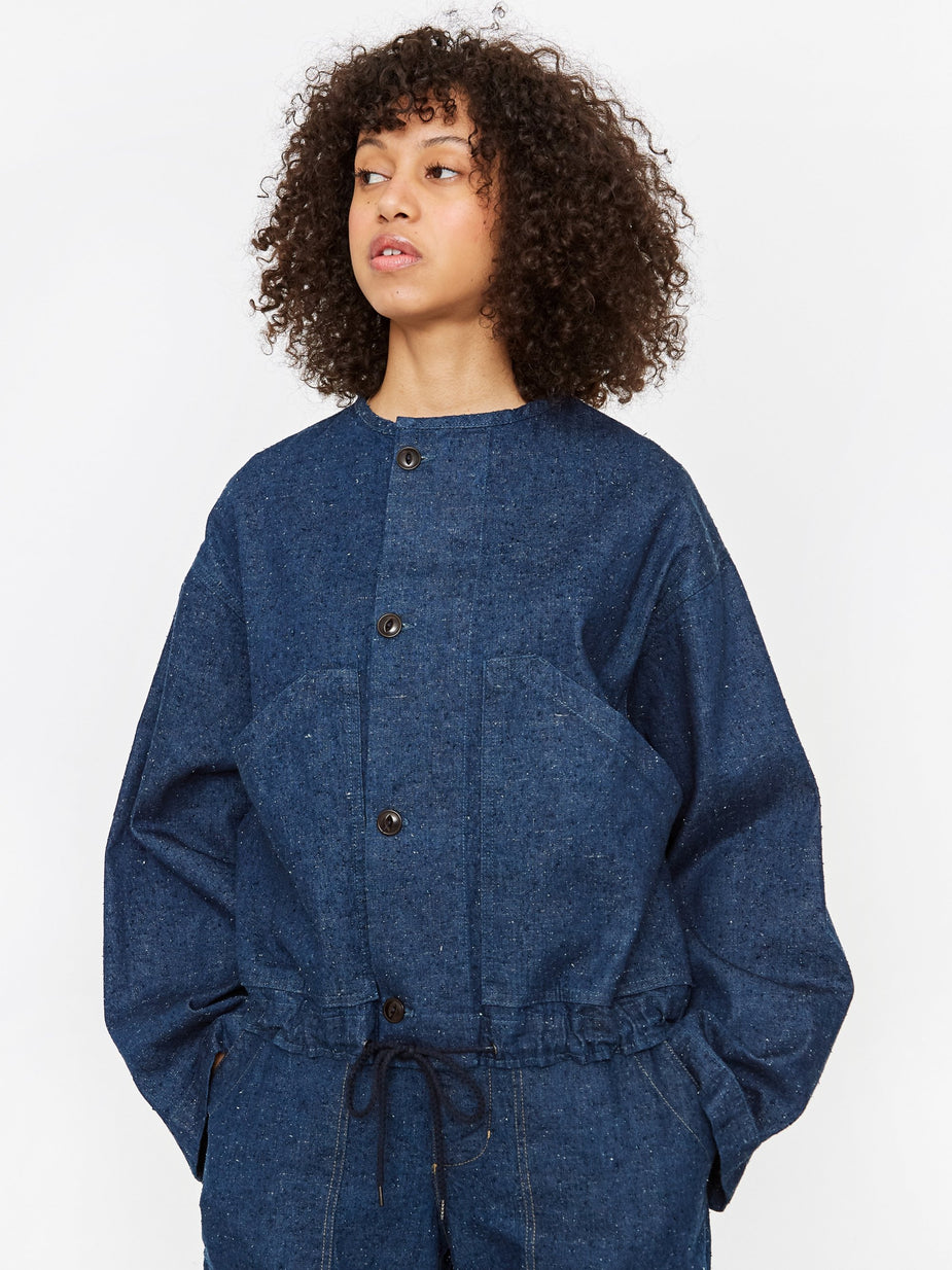 Girls Of Dust Girls Of Dust Nuclear Jacket Nepping Selvidge Denim - Indigo - Blue