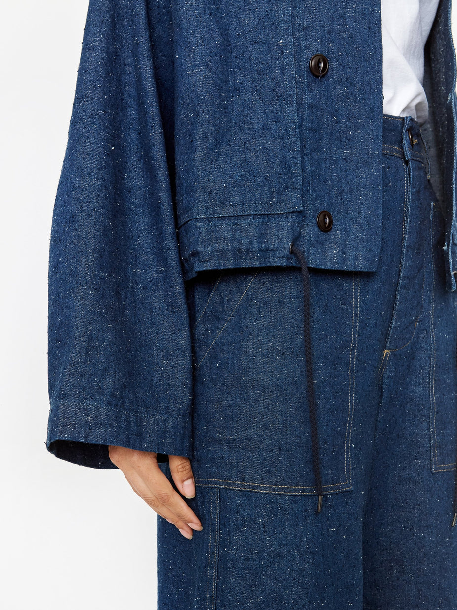 Girls Of Dust Girls Of Dust Nuclear Jacket Nepping Selvidge Denim - Indigo - Blue