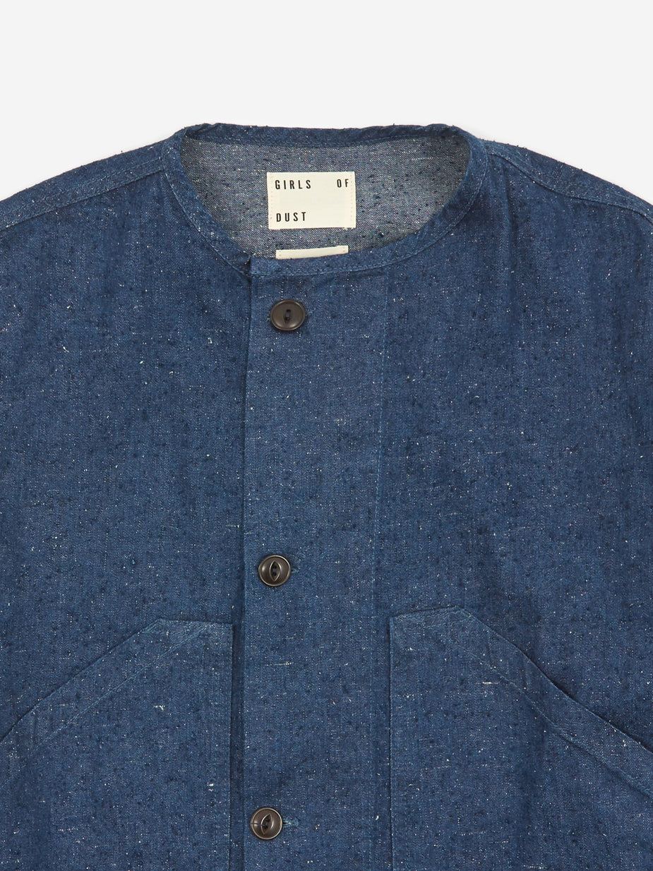 Girls Of Dust Girls Of Dust Nuclear Jacket Nepping Selvidge Denim - Indigo - Blue