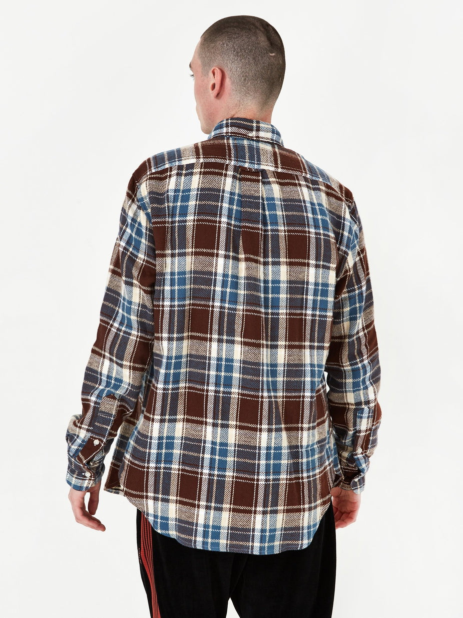 Gitman Vintage Gitman Vintage Button Down Longsleeve Shirt - Brown Check - Brown