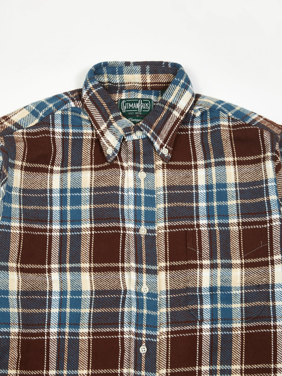 Gitman Vintage Gitman Vintage Button Down Longsleeve Shirt - Brown Check - Brown