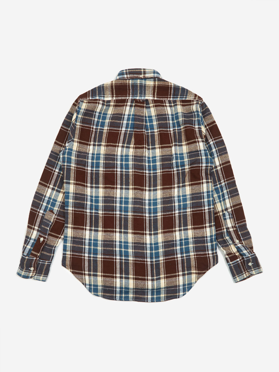 Gitman Vintage Gitman Vintage Button Down Longsleeve Shirt - Brown Check - Brown