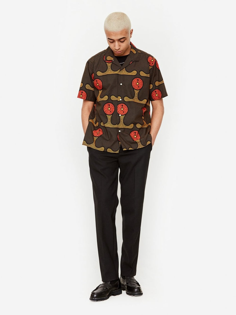 Gitman Vintage Gitman Vintage Camp Shortsleeve Shirt - Y all Know The Time - Multi