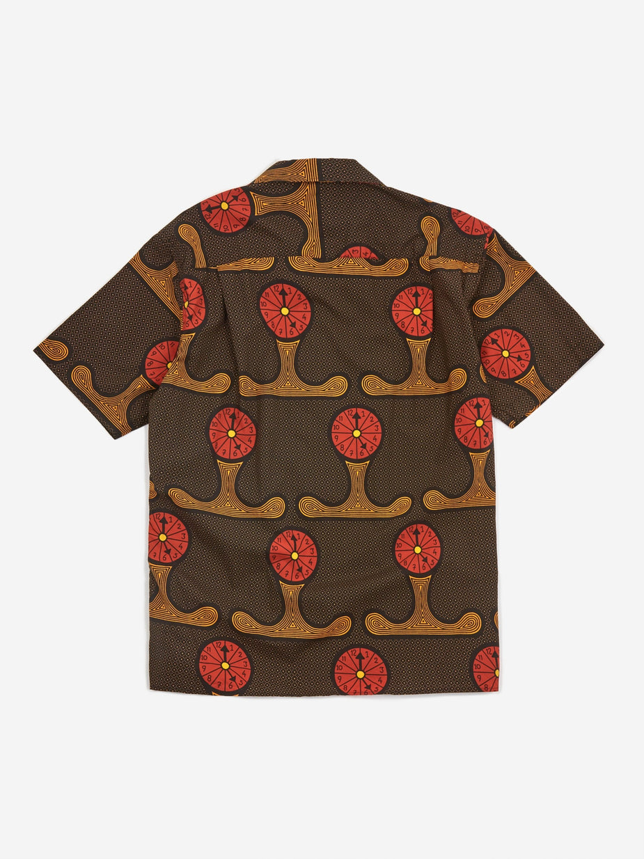Gitman Vintage Gitman Vintage Camp Shortsleeve Shirt - Y all Know The Time - Multi