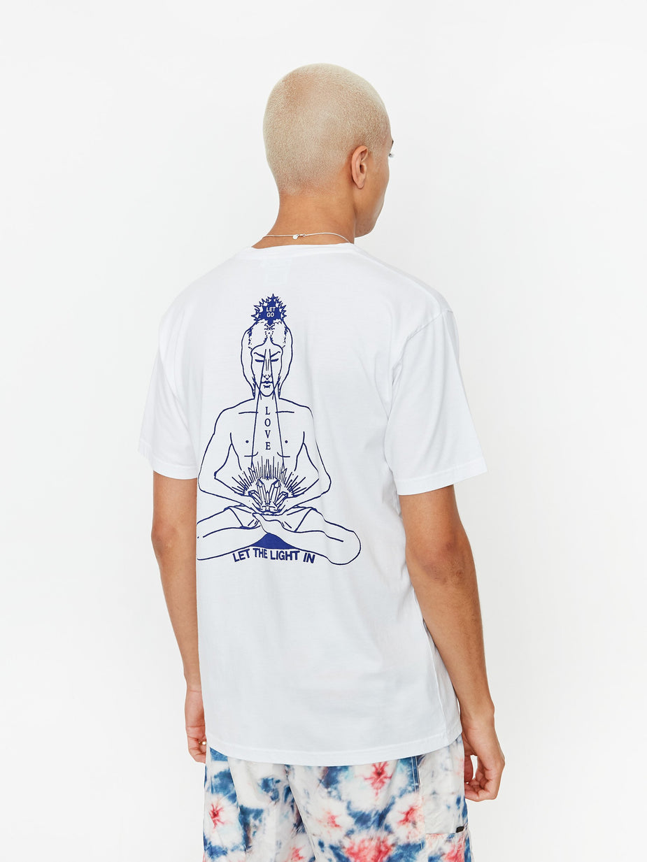 Good Morning Tapes Good Morning Inner Peace Shortsleeve T-Shirt - White - White