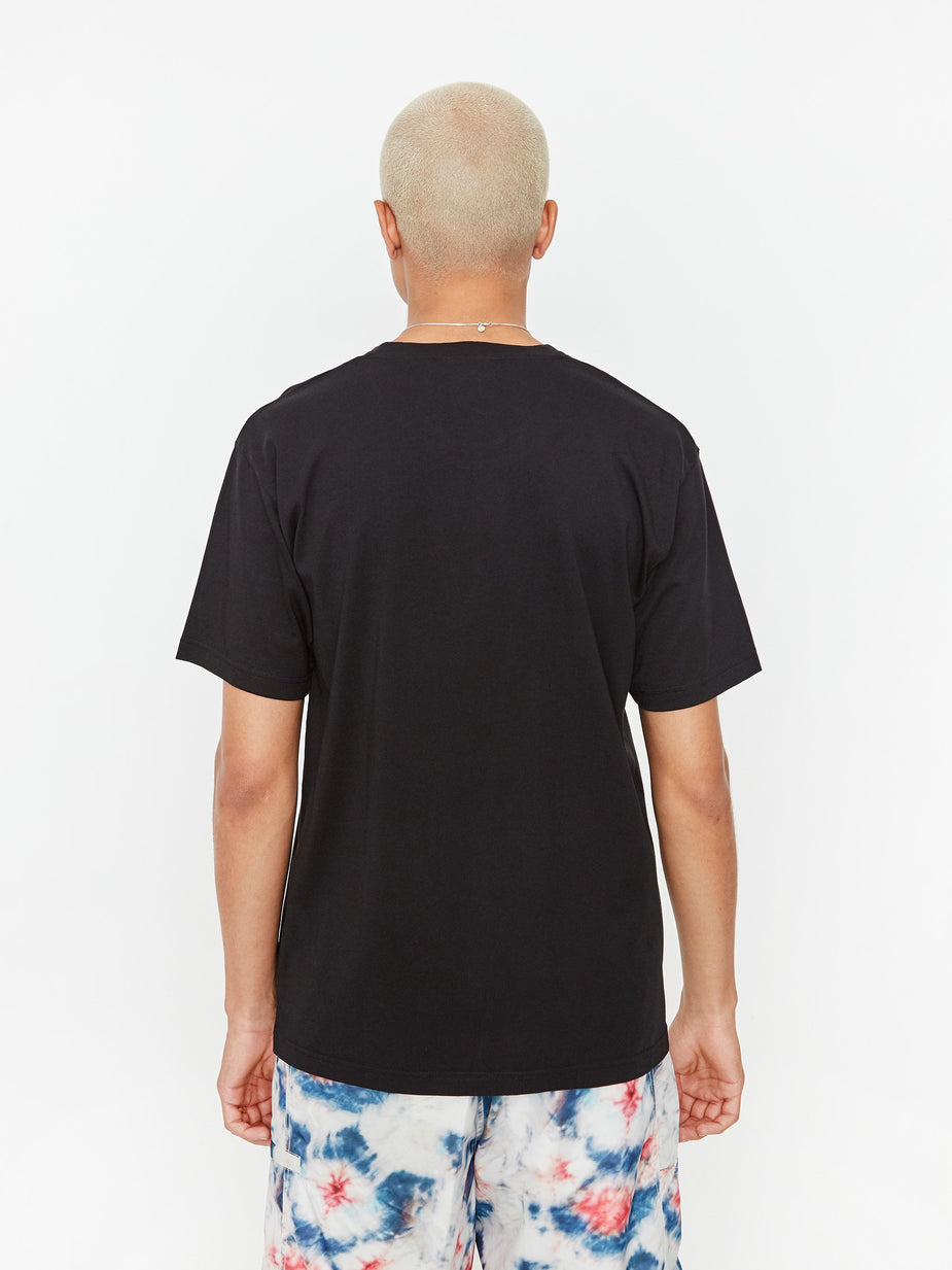 Good Morning Tapes Good Morning Megalithic TV Shortsleeve T-Shirt - Washed Black - Black