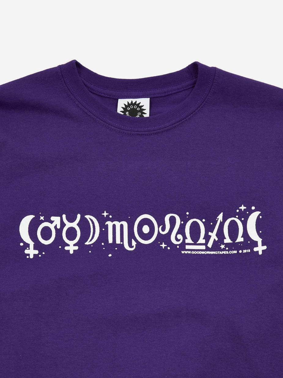 Good Morning Tapes Good Morning Tapes Astrology Longsleeve T-Shirt - Purple - Purple