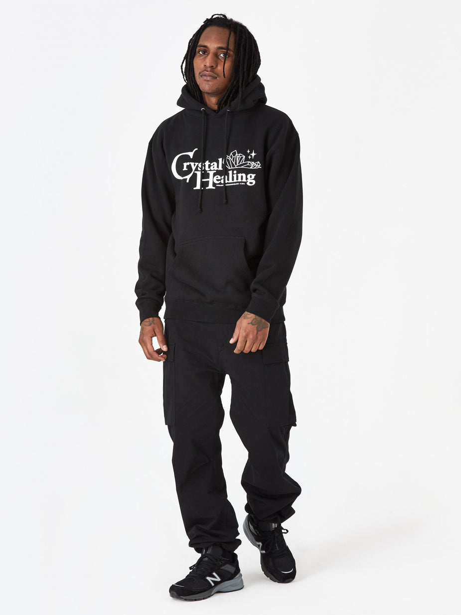 Good Morning Tapes Good Morning Tapes Crystal Healing Hooded Sweatshirt - Black - Black