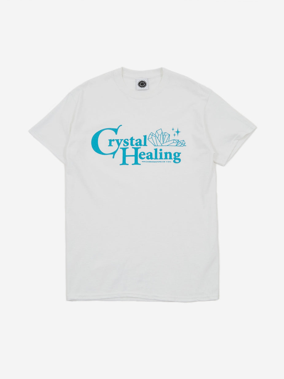 Good Morning Tapes Good Morning Tapes Crystal Healing Shortsleeve T-Shirt - White - White