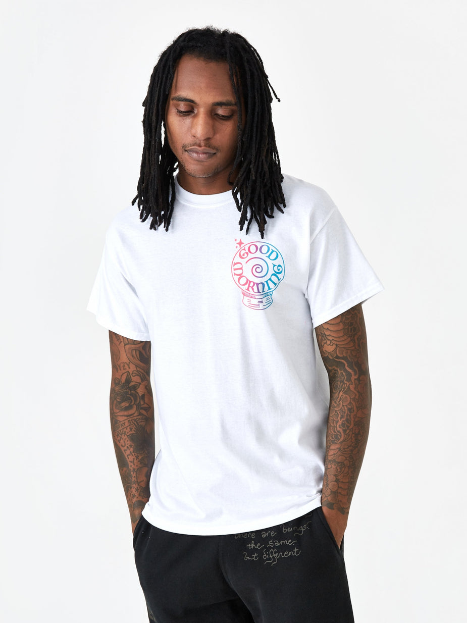 Good Morning Tapes Good Morning Tapes Panaceum Shortsleeve T-Shirt - White - White