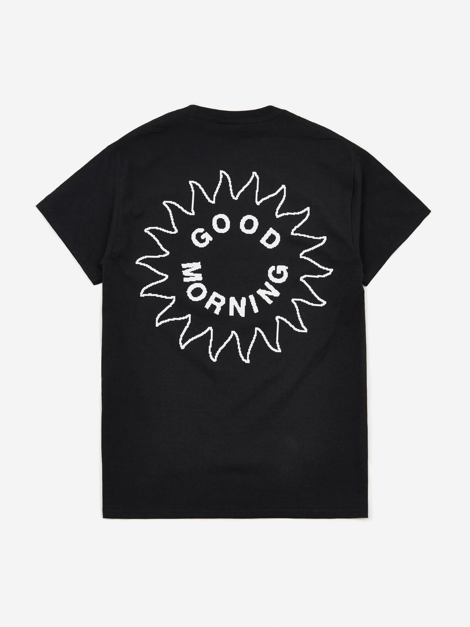 Good Morning Tapes Good Morning Tapes Sun Logo Shortsleeve T-Shirt - Black - Black