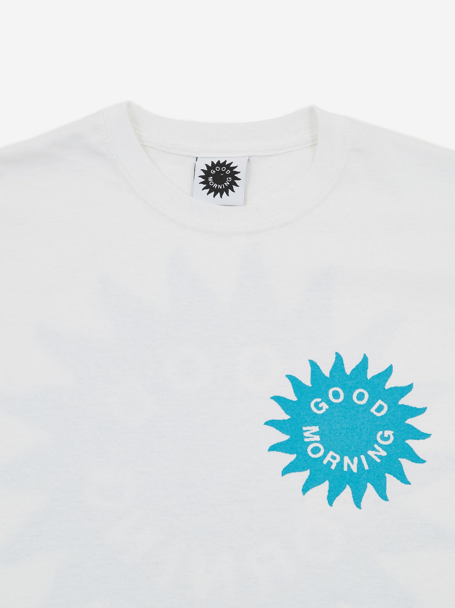 Good Morning Tapes Good Morning Tapes Sun Logo Shortsleeve T-Shirt - White - White