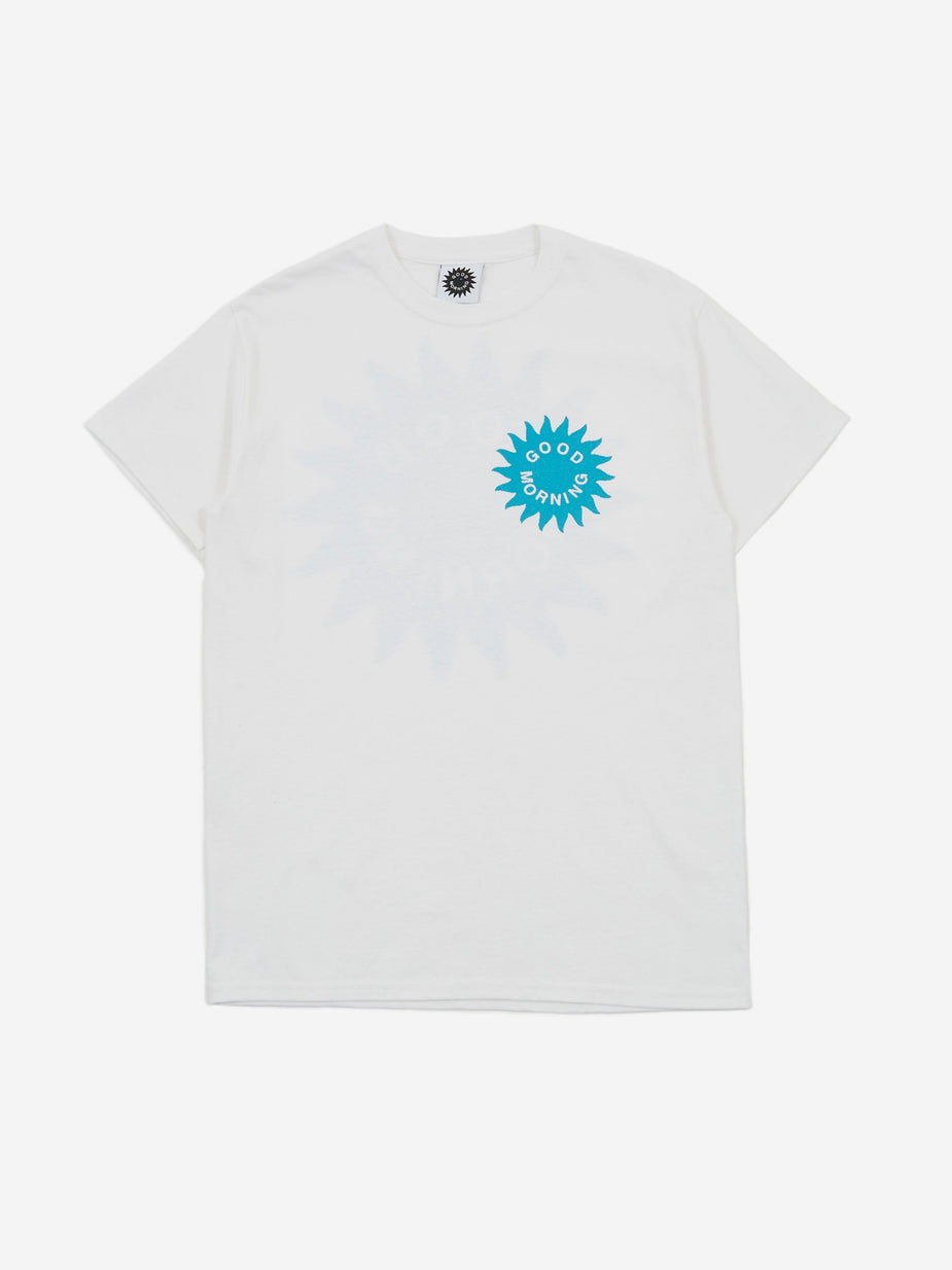 Good Morning Tapes Good Morning Tapes Sun Logo Shortsleeve T-Shirt - White - White