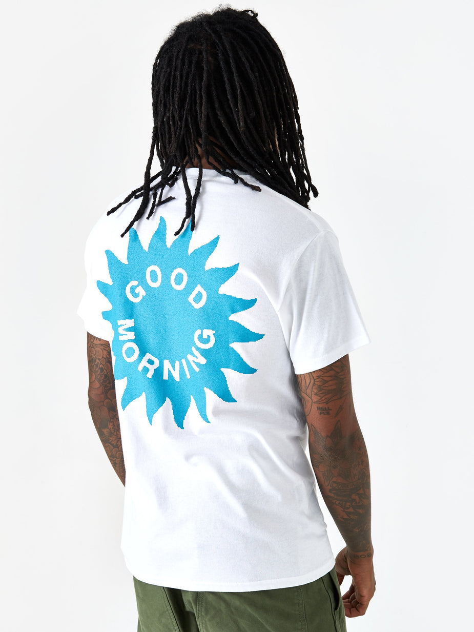 Good Morning Tapes Good Morning Tapes Sun Logo Shortsleeve T-Shirt - White - White
