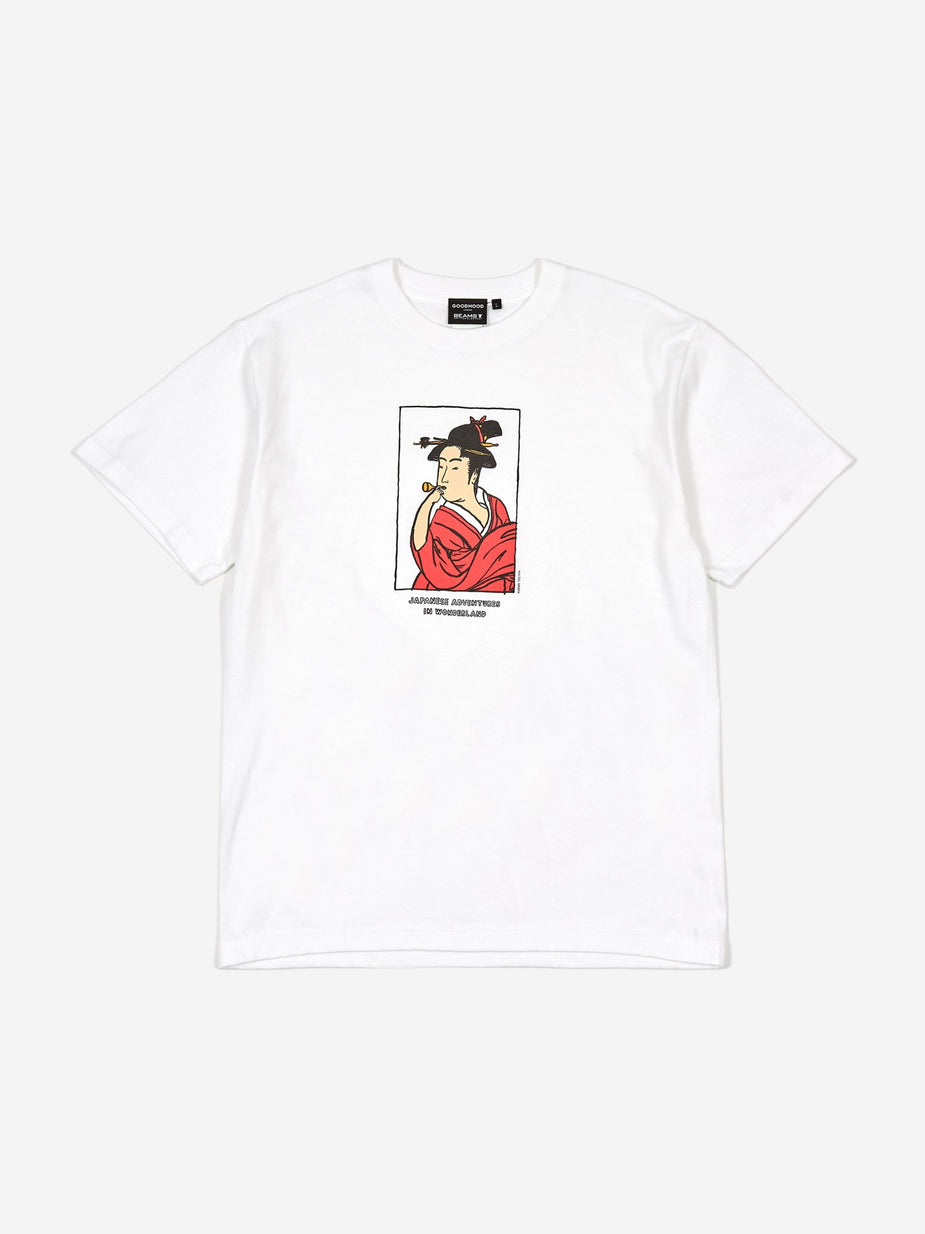 Goodhood x BEAMS T Goodhood x Beams T x Naijel Graph T-Shirt - White - White