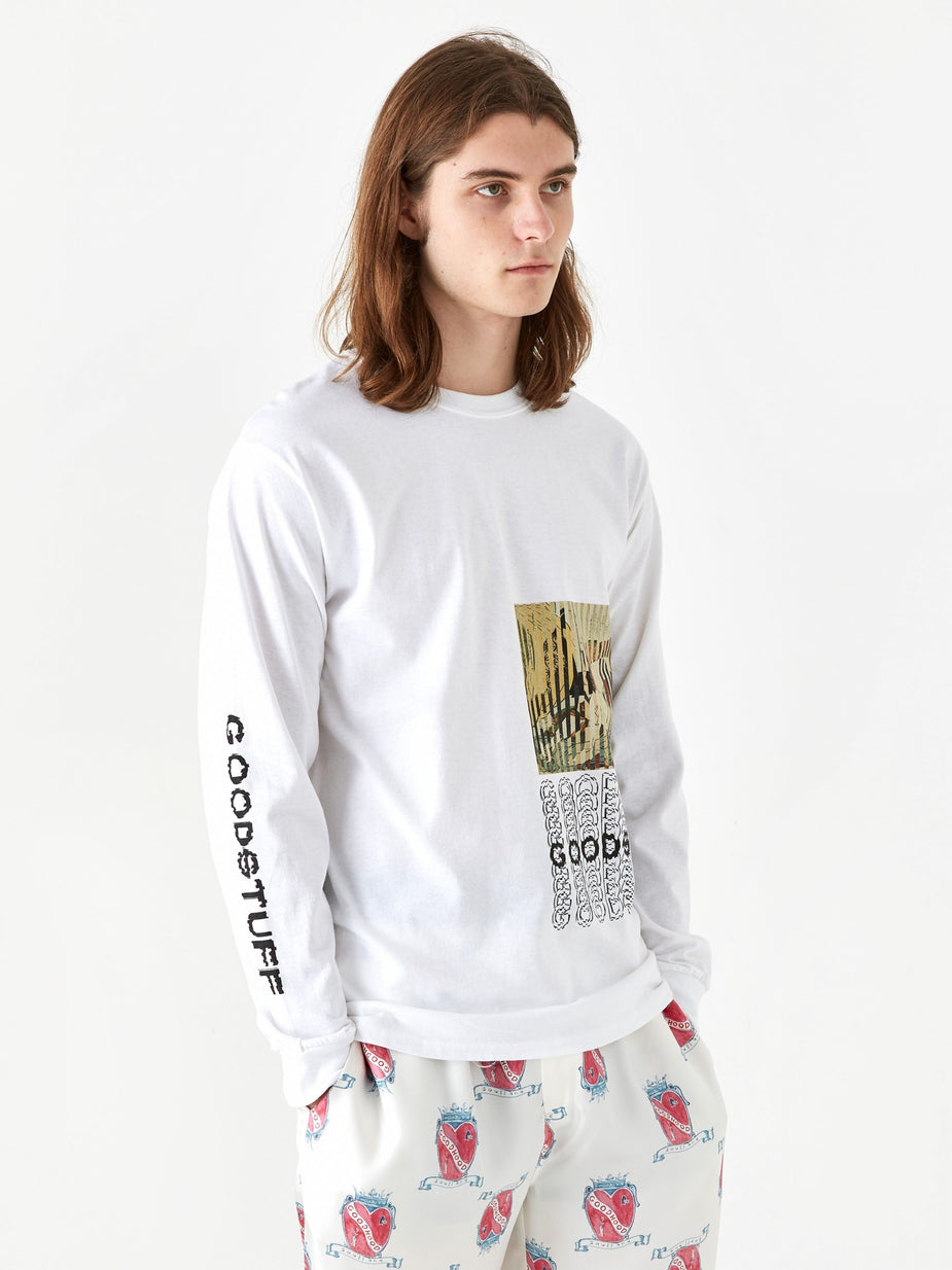 Flagstuff Goodhood x Flagstuff x Kosuke Kawamura LS T-Shirt - White - White
