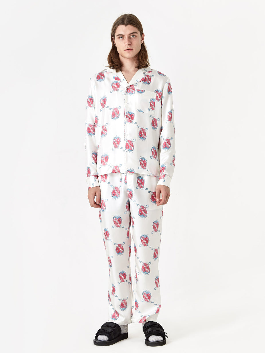 Soulland Goodhood x Soulland Silk Shirt - White - White