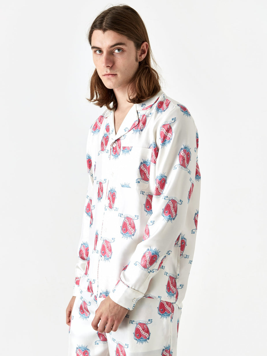 Soulland Goodhood x Soulland Silk Shirt - White - White