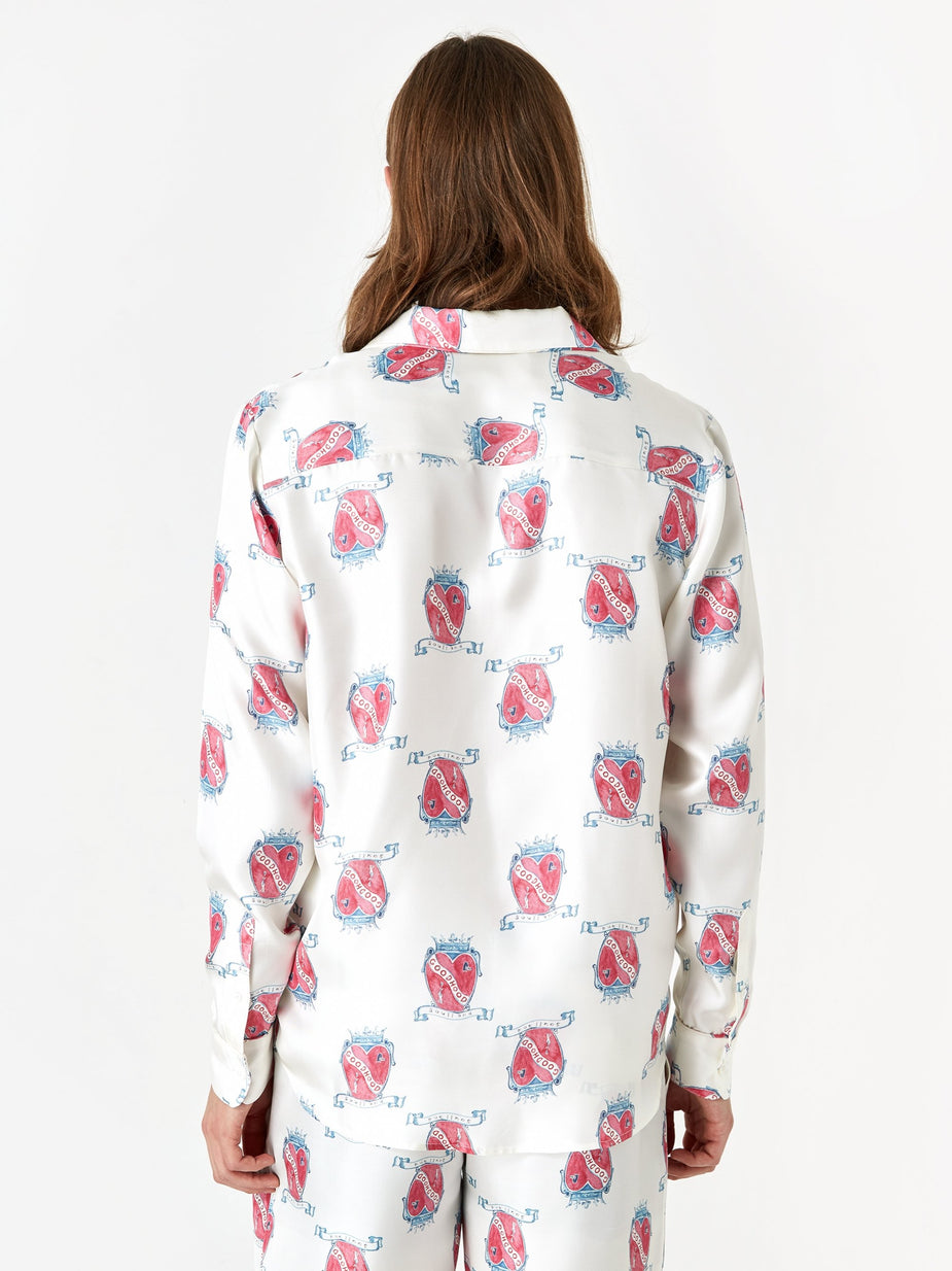 Soulland Goodhood x Soulland Silk Shirt - White - White