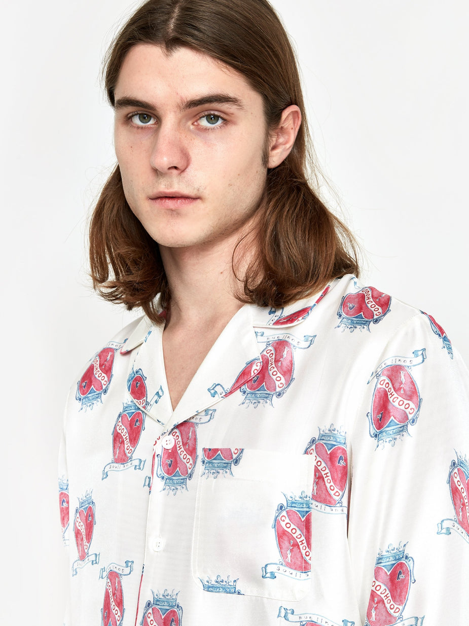Soulland Goodhood x Soulland Silk Shirt - White - White
