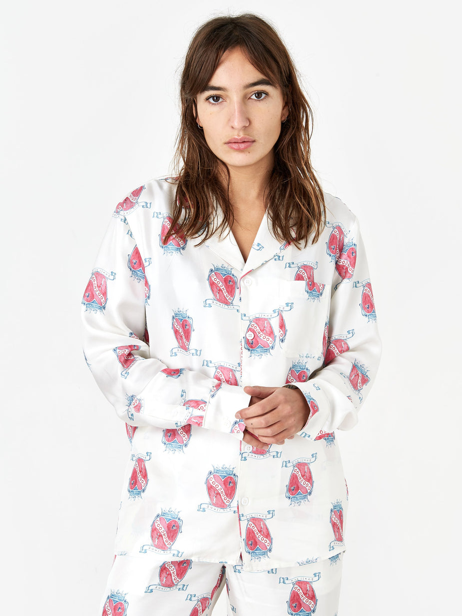 Soulland Goodhood x Soulland Silk Shirt - White - White