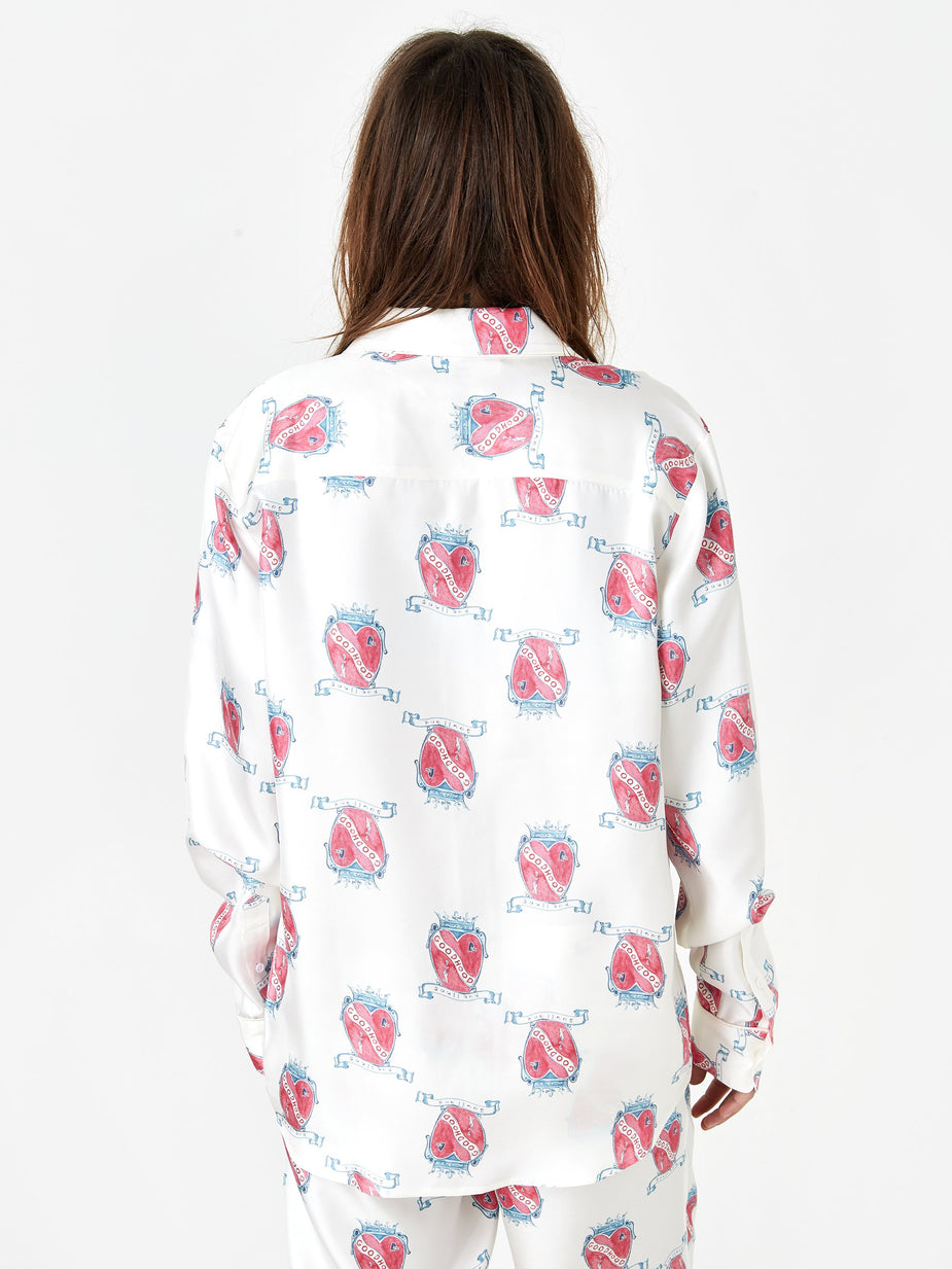 Soulland Goodhood x Soulland Silk Shirt - White - White