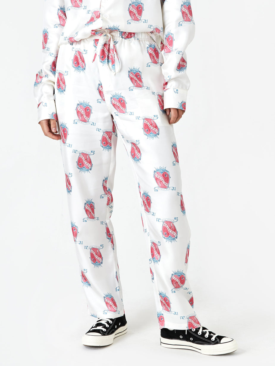 Soulland Goodhood x Soulland Silk Trouser - White - White