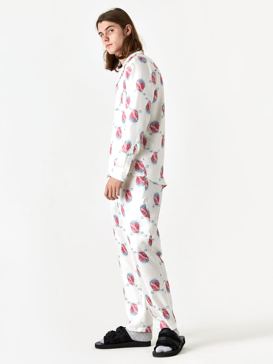 Soulland Goodhood x Soulland Silk Trouser - White - White
