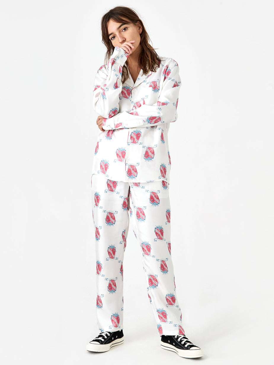 Soulland Goodhood x Soulland Silk Trouser - White - White