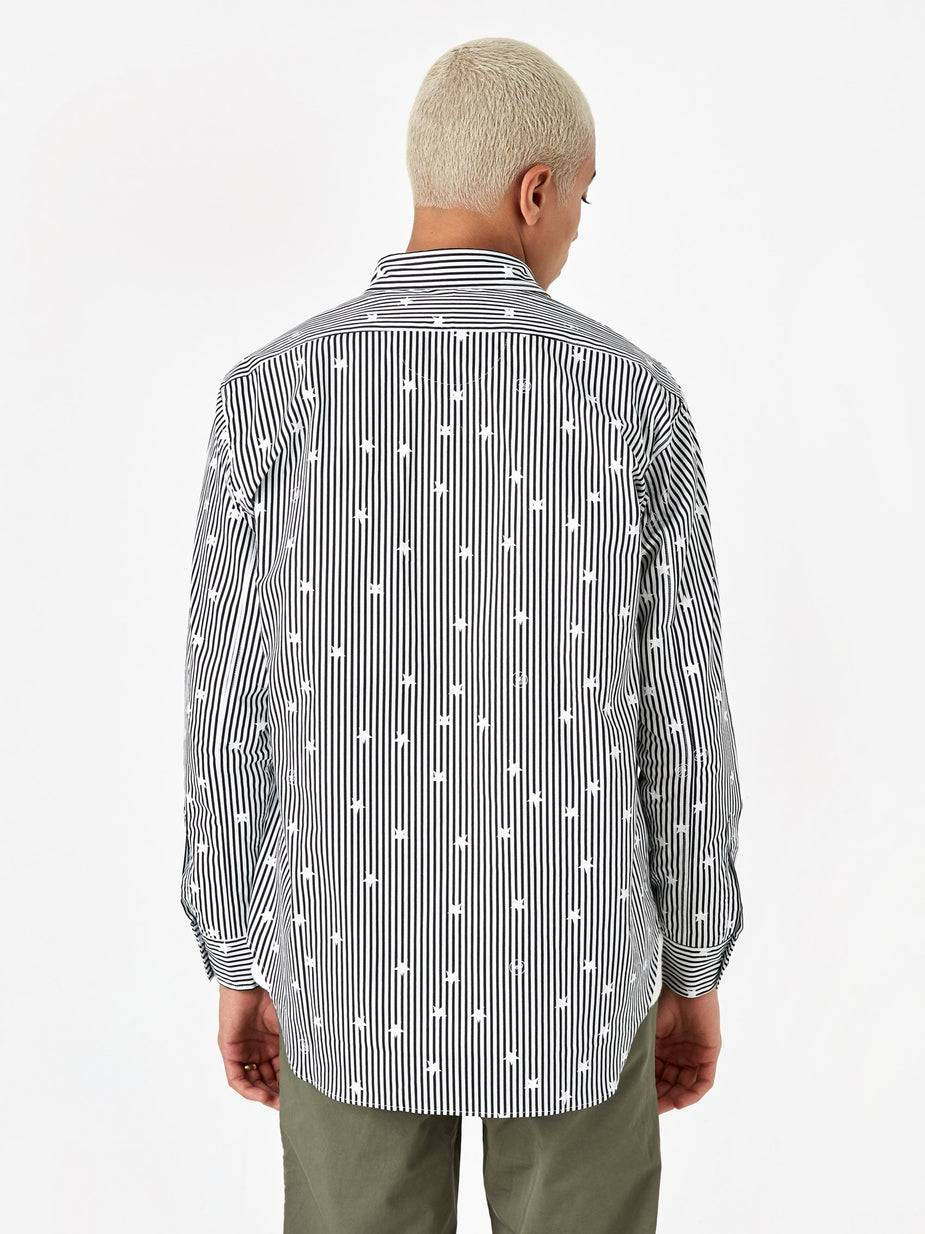Wemblex Goodhood x Wemblex Button Down Shirt - Black Stripe - Black