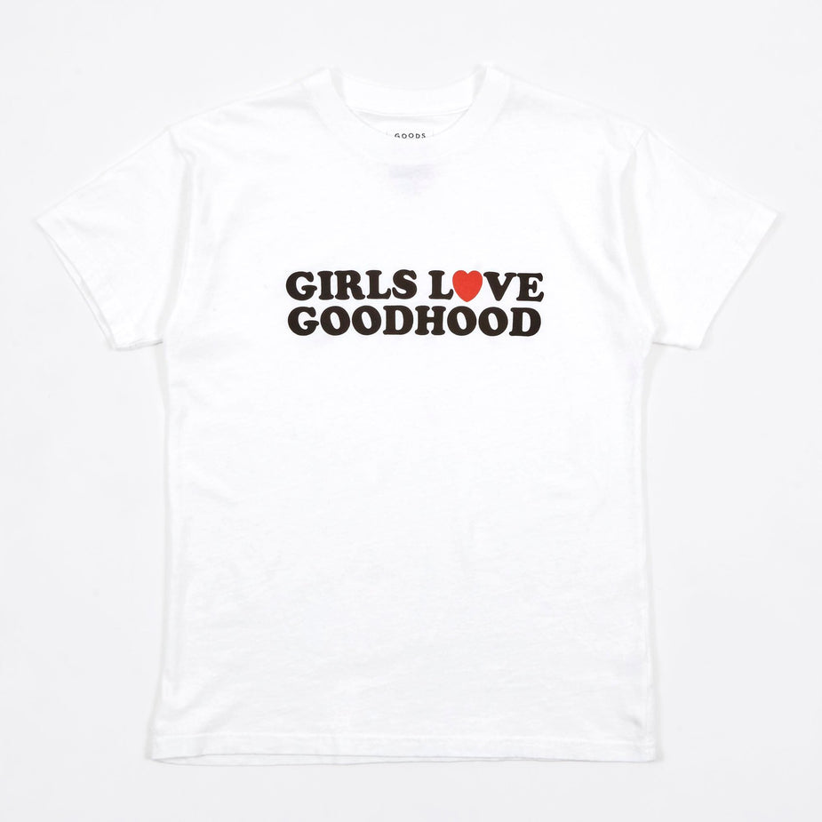 Goods By Goodhood Goods by Goodhood Girls Love Goodhood Tee - White - White