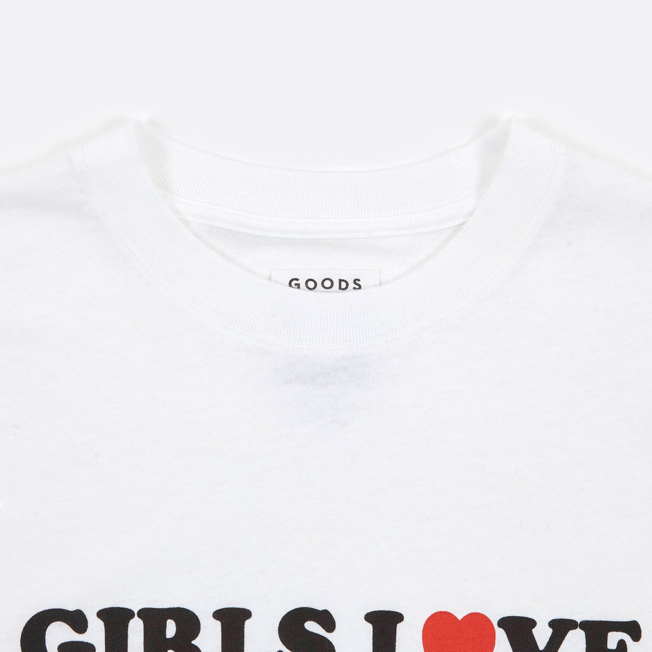 Goods By Goodhood Goods by Goodhood Girls Love Goodhood Tee - White - White