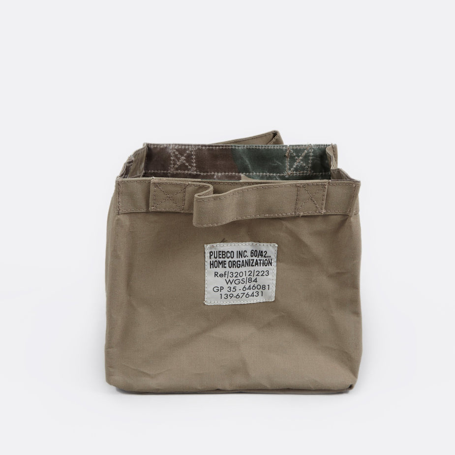 Puebco Puebco Laminated Fabric Organiser Square Small - Olive - Other