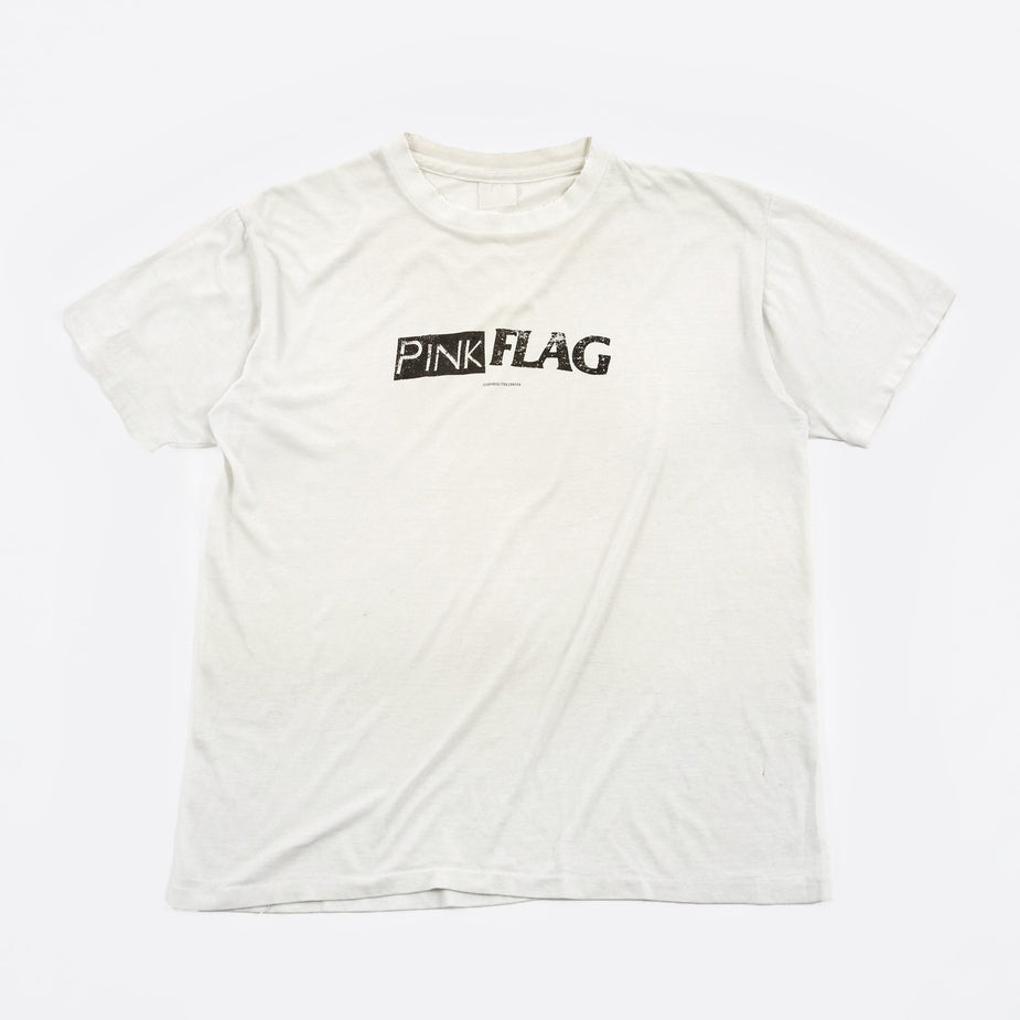Goodhood x Teejerker Goodhood x TeeJerker Pink Flag Vintage T-Shirt - White - White