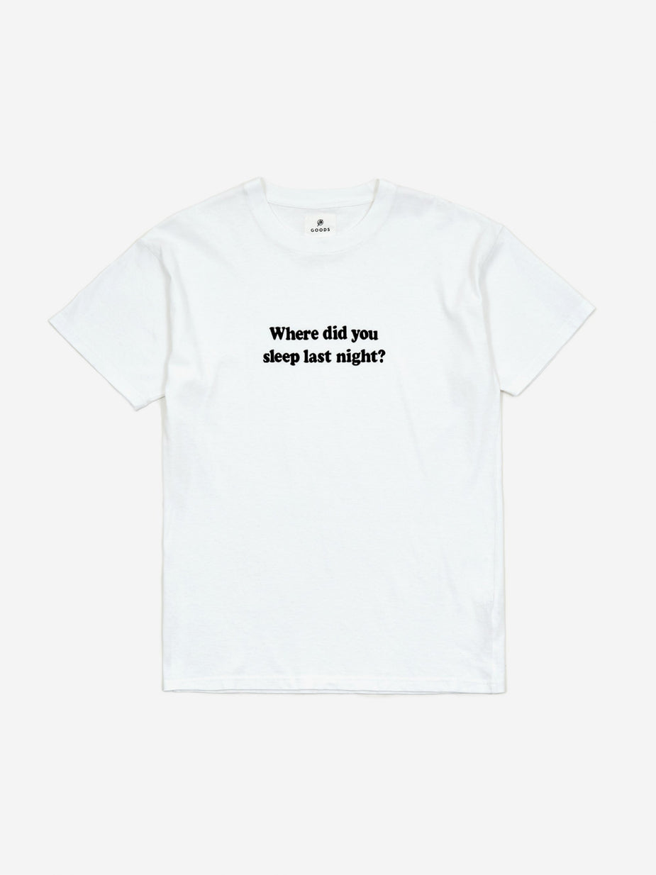 Goods By Goodhood Goods by Goodhood Don't Lie T-shirt - White - White