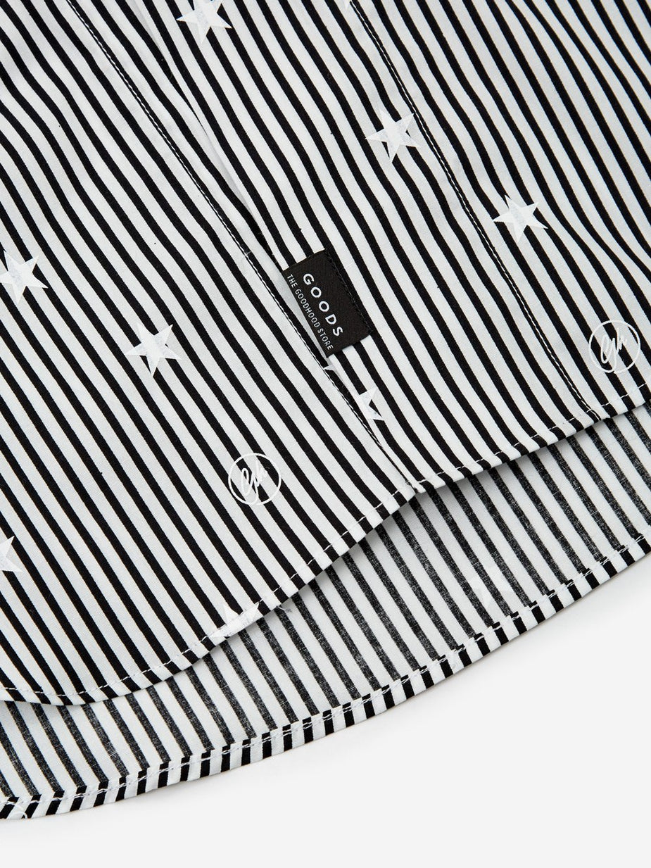 Wemblex Goodhood x Wemblex Button Down Shirt - Black Stripe - Black