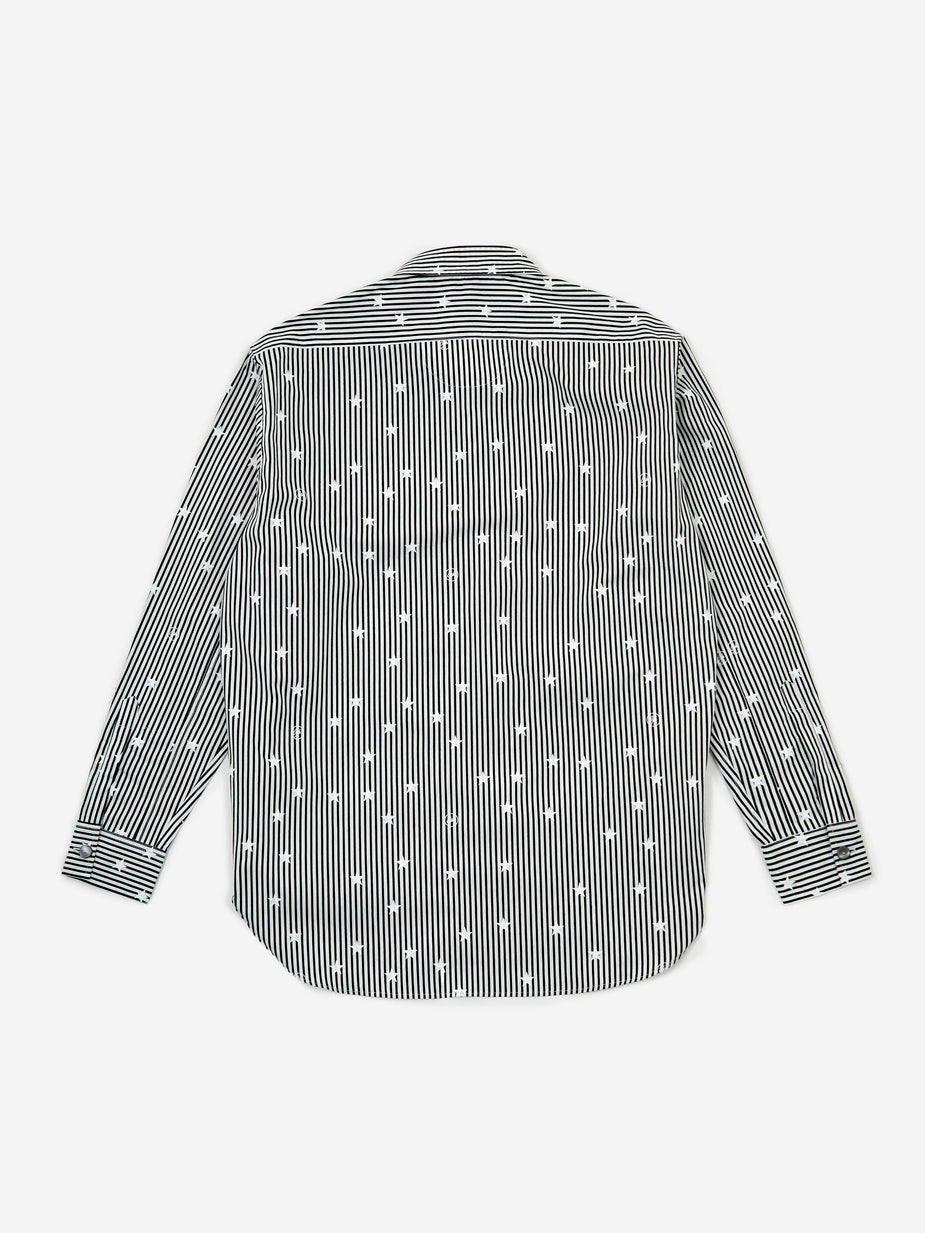 Wemblex Goodhood x Wemblex Button Down Shirt - Black Stripe - Black
