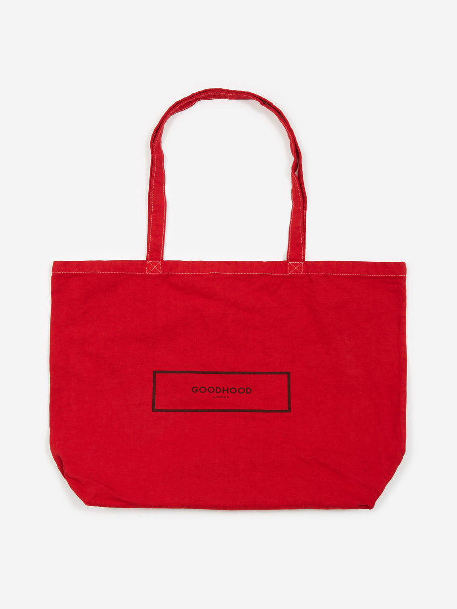 Goods By Goodhood Goods by Goodhood God Bless Tote Bag - Red Overdye - Red
