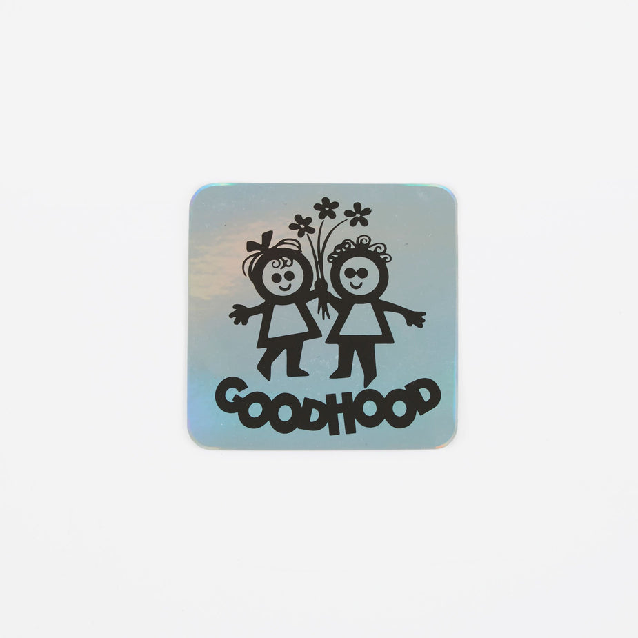 Goods By Goodhood Goods by Goodhood Happy People Sticker - Silver - Silver