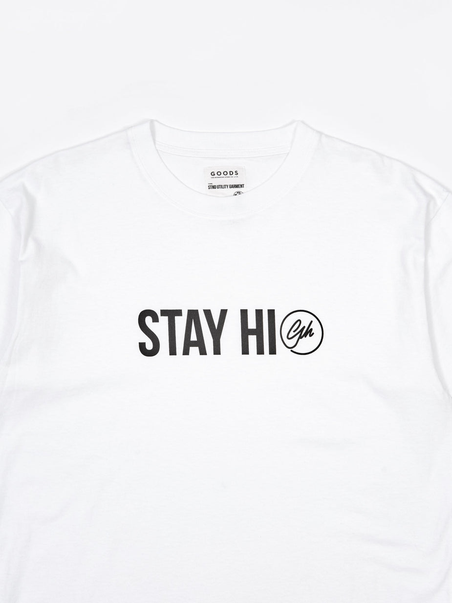 Goods By Goodhood Goodhood Stay High T-Shirt- White - White - White
